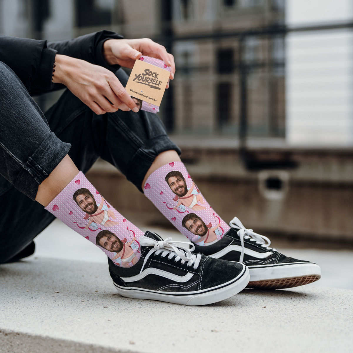 Custom socks with name and face